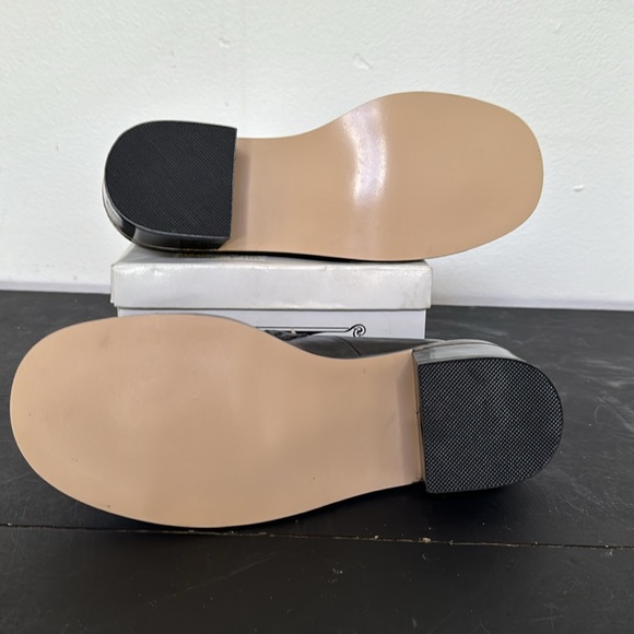 Bijou Black Loafers w/Silver Tone Hardware - Picture 3 of 10